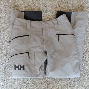 Helly Hansen Light Gray Outdoor Pants with Black Details